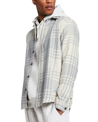 River Island Grey Check Flannel Button Up Shirt