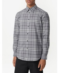 Burberry Check Pattern Cotton Shirt