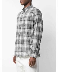 Officine Generale Checked Button Down Shirt