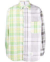 Thom Browne Colourblock Plaid Shirt