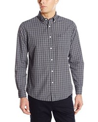 Dockers Long Sleeve Gray Plaid Shirt