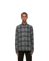 Officine Generale Grey Antime Check Shirt