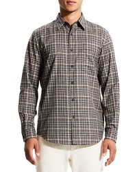 Theory Irving Flanella Check Button Up Shirt