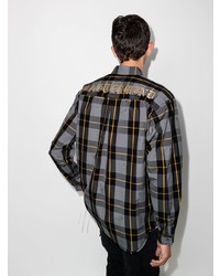 Mastermind Japan Logo Embroidered Checked Shirt