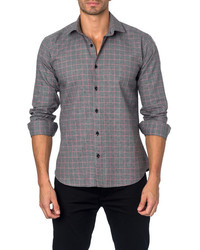 Jared Lang Long Sleeve Checked Semi Fitted Shirt