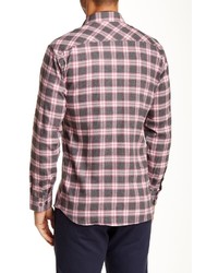 Jared Lang Plaid Long Sleeve Semi Fitted Shirt