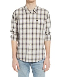 Lee Relaxed Fit Plaid Button Up Work Shirt