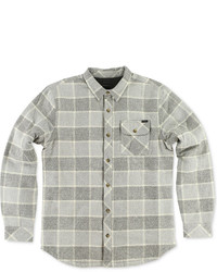O'Neill Shasta Quilted Plaid Flannel Long Sleeve Shirt