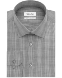Calvin Klein Steel Grey Plaid Dress Shirt