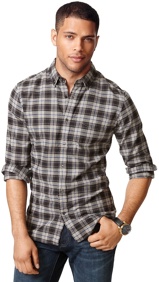 Tommy Hilfiger Fit Flannel Shirt, $79 | Tommy Hilfiger | Lookastic