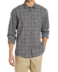 Billy Reid Tuscumbia Standard Fit Plaid Shirt In Greywhite At Nordstrom