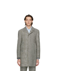 Thom Browne Black And White Prince Of Wales Funmix Hunting Coat
