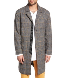 The Rail Houndstooth Plaid Overcoat