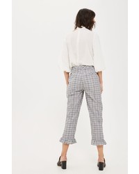 Topshop Slim Fit Check Trousers