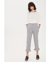 Topshop Slim Fit Check Trousers