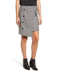 CHRISELLE LIM COLLECTION Chriselle Lim Bianca Houndstooth Button Front Skirt