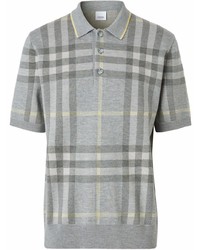 Burberry Intarsia Check Polo Shirt