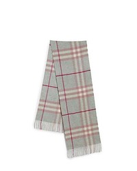 Burberry Giant Check Cashmere Scarf Baby Pink Grey