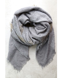 LuLu*s Forest Route Grey Plaid Scarf