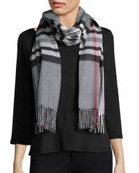 Lord & Taylor Plaid Blanket Wrap And Scarf