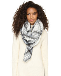 Spun Scarves By Subtle Luxury Forever Plaid Blanket Wrap Scarf