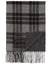 The Store At Bloomingdales Reversible Plaidsolid Scarf