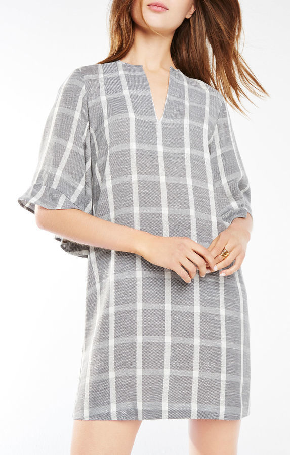 bcbg plaid dress