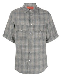 Thebe Magugu Checked Button Up Wool Shirt