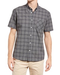 Billy Reid Tuscumbia Standard Fit Plaid Short Sleeve Flannel Shirt