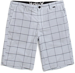 hurley plaid shorts