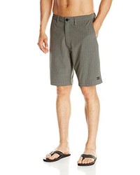Grey Plaid Shorts