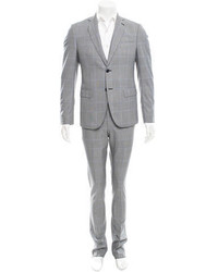 Ari Wool Glen Plaid Suit W Tags