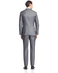Brioni Check Notch Lapel Suit