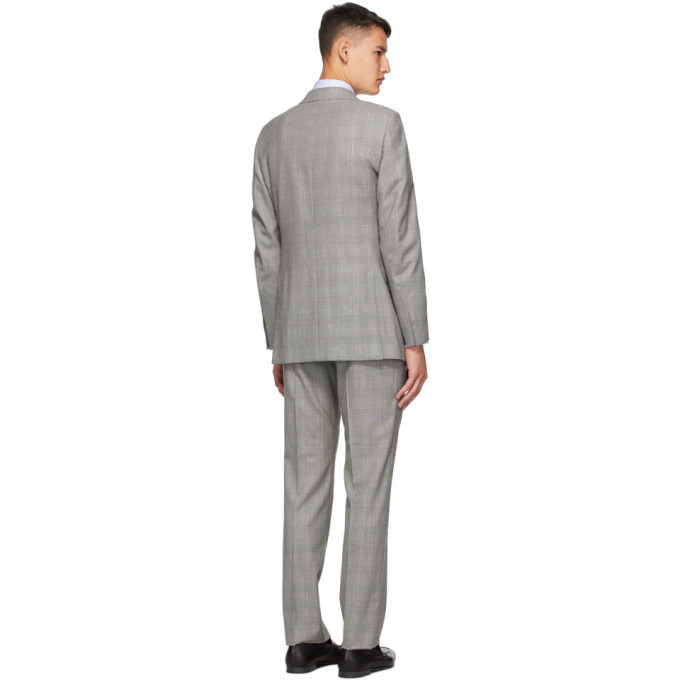 Dunhill Grey Prince Of Wales Check Suit, $1,661 | SSENSE | Lookastic