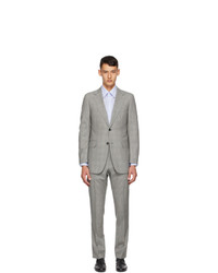 Dunhill Grey Prince Of Wales Check Suit