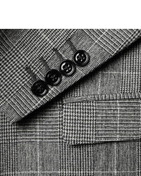 Dolce & Gabbana Grey Slim Fit Prince Of Wales Check Wool Blend Three Piece Suit