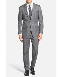 Michael Kors Michl Kors Trim Fit Plaid Wool Suit