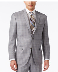 MICHAEL Michael Kors Michl Michl Kors Classic Fit Grey Plaid Suit, $595 |  Macy's | Lookastic
