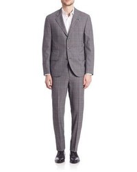 Brunello Cucinelli Plaid Wool Suit