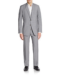 Armani Collezioni Regular Fit Plaid Check Suit