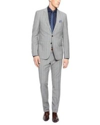 Hugo Boss Ryanwin Extra Slim Fit Super 100 Italian Virgin Wool Plaid Suit