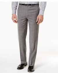 Tommy Hilfiger Slim Fit Stretch Performance Gray Tonal Plaid Suit