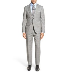 Strong Suit Cutlass Trim Fit Plaid Wool Suit