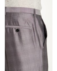 Hugo Boss Tonal Glenplaid Two Button Notch Lapel Wool Blend Suit