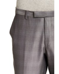 Hugo Boss Tonal Glenplaid Two Button Notch Lapel Wool Blend Suit