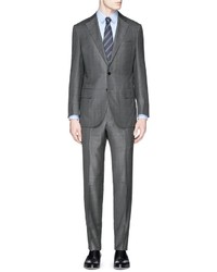 TOMORROWLAND Wool Silk Glen Plaid Suit