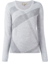 Grey Plaid Sweater