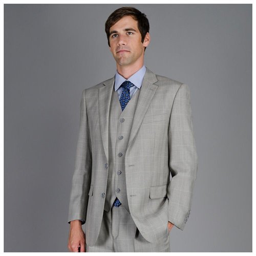 The Grey Plaid Three Piece Suit