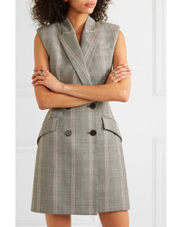 Alexander McQueen Prince Of Wales Checked Wool Mini Dress