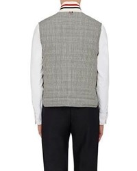 Thom Browne Glen Plaid Down Quilted Vest Grey Size 2